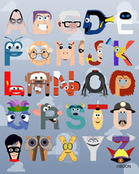 Mike Boon Pixar Alphabet